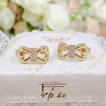 Miana 14K GF. antiallergén végtelen fülbevaló