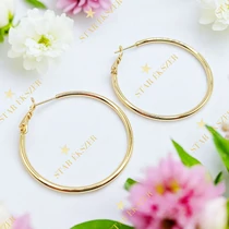 Mimi 14k antiallergén karika fülbevaló 4cm