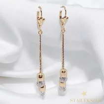 Nancy 18K GF. antiallergén köves fülbevaló 