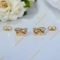 Glendale 14K GF. antiallergén szíves fülbevaló
