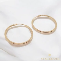 Samira 18K GF. antiallergén karika fülbevaló 3,5cm