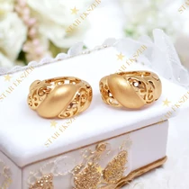 Troyes 18K antiallergén fülbevaló