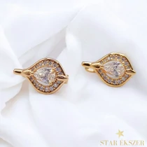 Liza 18K antiallergén fülbevaló clear