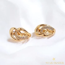 Lucca 18K antiallergén fülbevaló