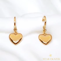 Delos 18K GF. antiallergén szíves fülbevaló