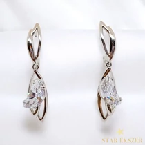 Aveiro White GF. antiallergén köves fülbevaló