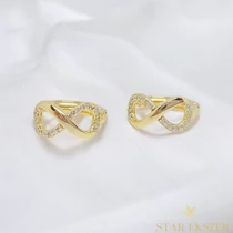 Infinity 14K GF. antiallergén végtelen fülbevaló