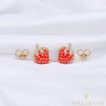 Eperke 18K GF. antiallergén fülbevaló