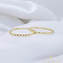 Ingrid 14K GF. antiallergén karika fülbevaló 5cm