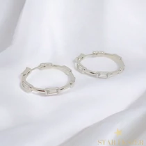 Erika White GF. antiallergén karika fülbevaló 3cm