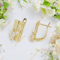 Nori 14K GF. antiallergén görög fülbevaló