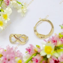 Infinity 14K GF. antiallergén végtelen fülbevaló