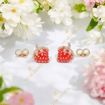 Eperke 18K GF. antiallergén fülbevaló