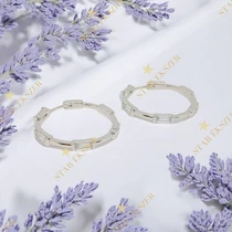 Erika White GF. antiallergén karika fülbevaló 3cm