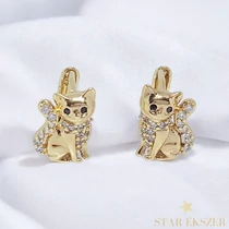 Hailey 14K GF. antiallergén cica fülbevaló 