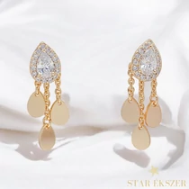 Lucy 18K GF. antiallergén fülbevaló