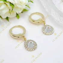 Maya 14K GF. antiallergén fülbevaló 