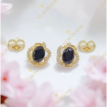 Joliet 14K GF. antiallergén fülbevaló fekete