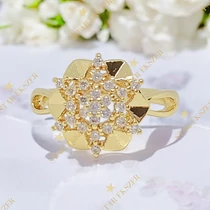 Adora 14K antiallergén csillag gyűrű 54-es méret