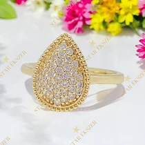 Ajlin 14K antiallergén csepp gyűrű 54-es méret