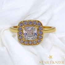 Arusha 14K antiallergén köves gyűrű 59-es