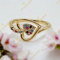 Gondar 14K antiallergén leveles gyűrű 59-es