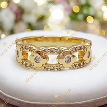 Miona 14K antiallergén gyűrű 52-es