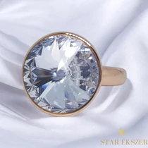 SW Crystal Gold Filled luxus Gyűrű 54-es