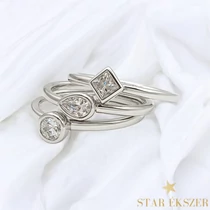 Elyra White antiallergén gyűrű szett 59-es