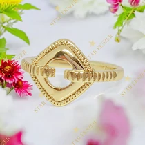 Zora 14K antiallergén gyűrű 52-es méret