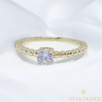Hazel 14K GF. antiallergén gyűrű 52-es