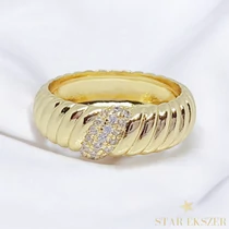 Leah 14K GF. antiallergén gyűrű 52-es