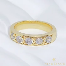 Stella 14K GF. antiallergén gyűrű 54-es