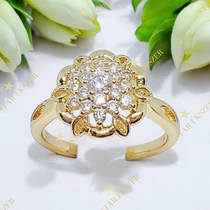 Luna 14K GF. antiallergén gyűrű 52-es