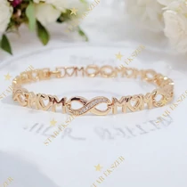 Alisha 18k GF. antiallergén végtelen-Mom karkötő