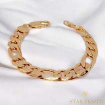 Figaro 18k antiallergén extra vastag karkötő 21cm