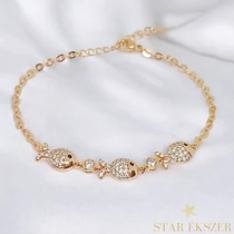 Halacskás 18K antiallergén karkötő