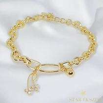 Lilja 14k GF. antiallergén karkötő 18+3cm