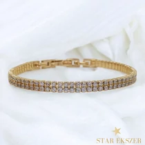 Tetouan 14K antiallergén karkötő 17/19cm clear