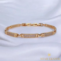 Worms 18k antiallergén karkötő 17/18cm