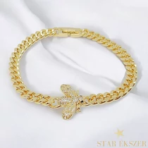 Melina 14K G.F. antiallergén méhecskés karkötő 19cm