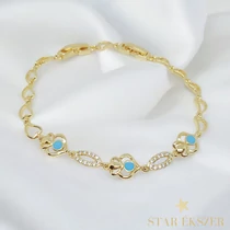 Aria 14K G.F. antiallergén karkötő 20cm