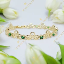 Layla 14K G.F. antiallergén karkötő 16+3cm