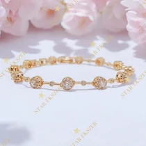 Zoey 18K G.F. antiallergén karkötő 17+2cm