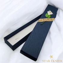 Virágos díszdoboz nyaklánc/karkötő kék