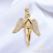 Angyalka 14K antillergén medál