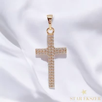 Aubree 18K antillergén kereszt medál 