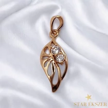 Fianar 18K antillergén levél medál