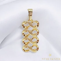 Infinity 14K antillergén végtelen medál 
