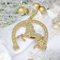 Oreta 14K antillergén lovas patkó medál
